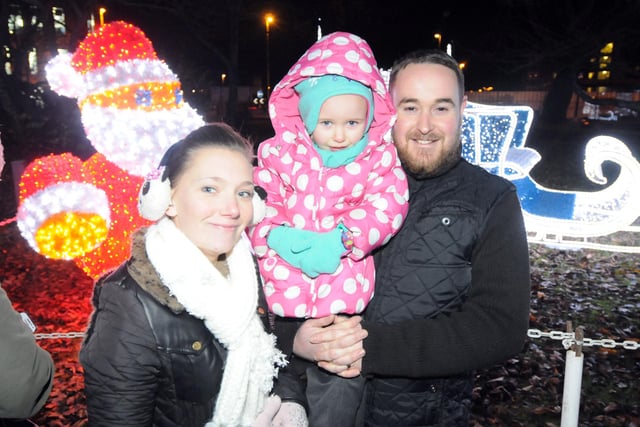 Rachel and Colin Slone were with daughter Elexis, 4, as they watched the camel parade in South Tyneside in 2014.