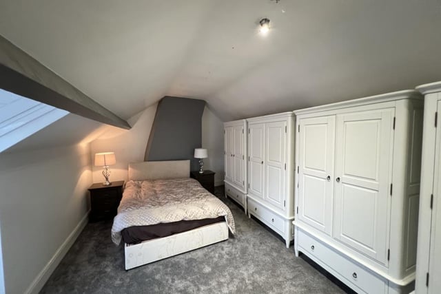 There are two bedrooms in the residential side of the pub. This is the first, which looks nice and cosy.