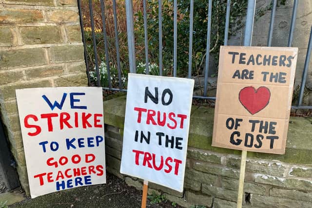 Trust has said its trustees proposed what they believe is a 'strong, updated offer' which will meet the teachers' concerns.
