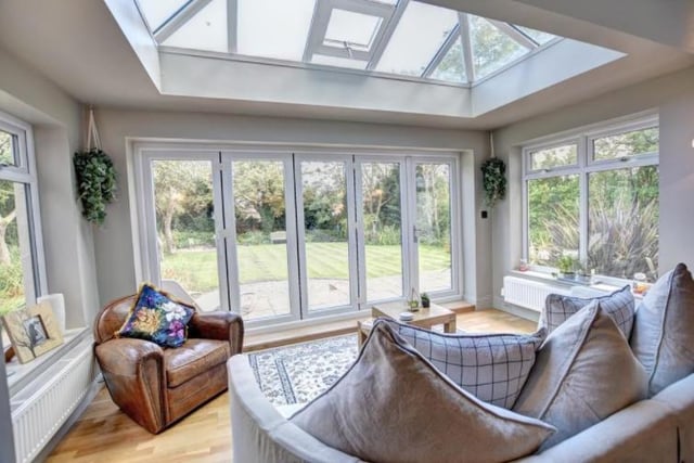 The property also features a conservatory area, which gives on to a large back garden
