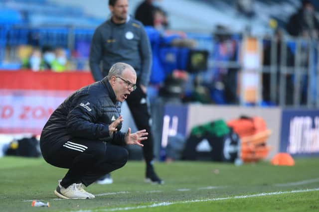 Marcelo Bielsa, manager of Leeds United  (Photo by Lindsey Parnaby - Pool/Getty Images)