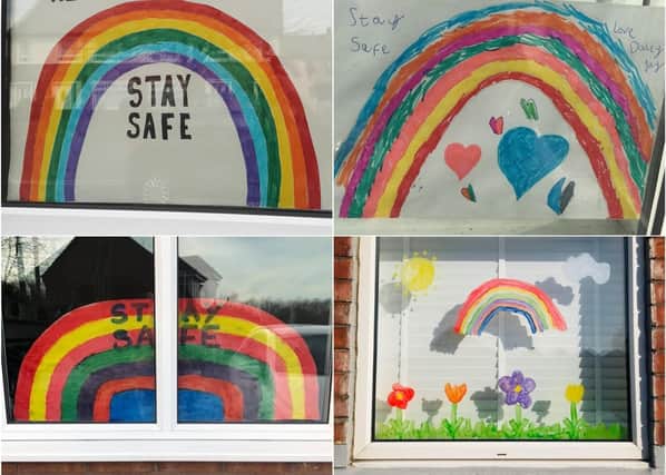 Rainbows are appearing in the windows of homes around South Tyneside.