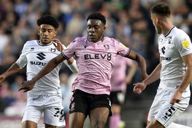 Sheffield Wednesday's Fisayo Dele-Bashiru impressed against MK Dons.