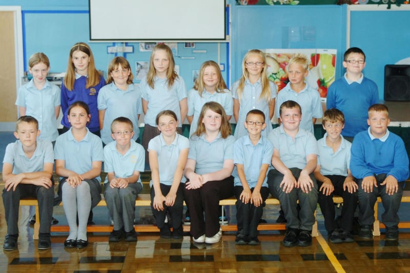 Is there someone you know in this line-up of leavers at Ward Jackson Primary School in 2010?