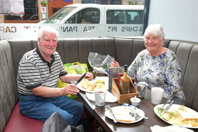 People were able to enjoy a meal out for the first time since March