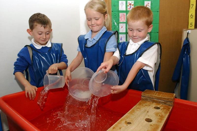 Splashing fun at Eldon Grove Primary School in 2003.