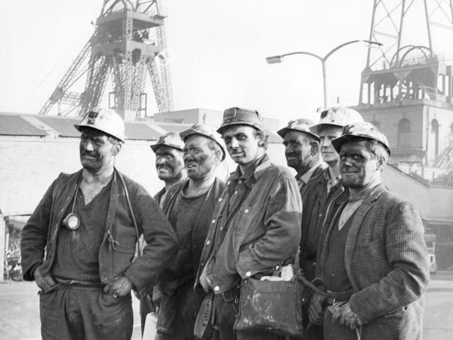 Boldon Colliery pit head and employees in November 1969. Did you work there?