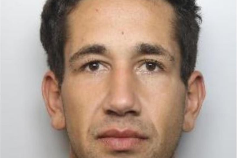 Erik Kareaka, 25, is wanted in connection with a series of burglaries and an assault. The burglaries were reported to have taken place in Sheffield last August and September and the assault took place in September. He has playing card tattoos on his hand and arms and a tattoo on the right side of his neck.