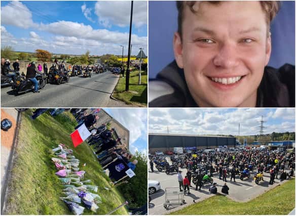 Bikers came together to pay tribute to Karol in Edlington.