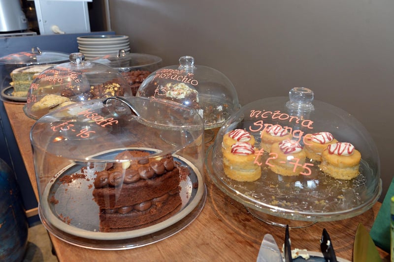 Some of the tempting sweet treats on offer at Figaro