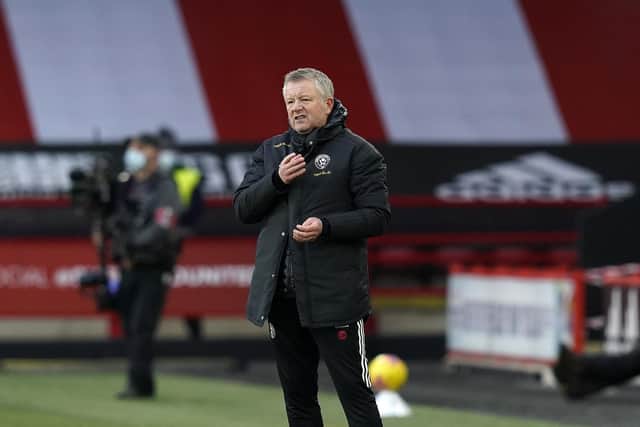 Chris Wilder says he is fully focused on football at Sheffield United, not making signings: Andrew Yates/Sportimage