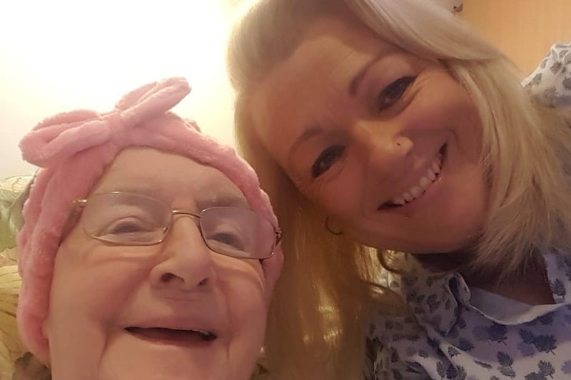 Debbie Marley: Me and my beautiful mam Vera. Can't wait to see her, hopefully not much longer.