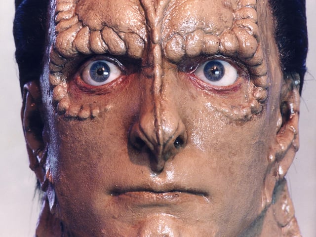 Cardassian Mask from Star Trek the Next Generation & Deep Space Nine at the City Art Centre, Edinburgh exhibition.
