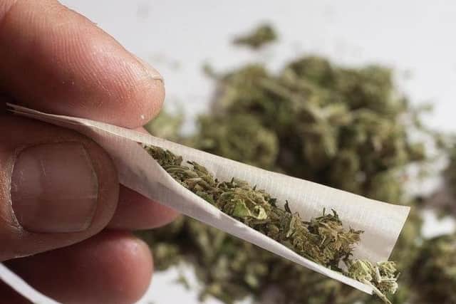 A drug-dealer has been spared from prison at Sheffield Crown Court after he was caught by police with cannabis at his family home.