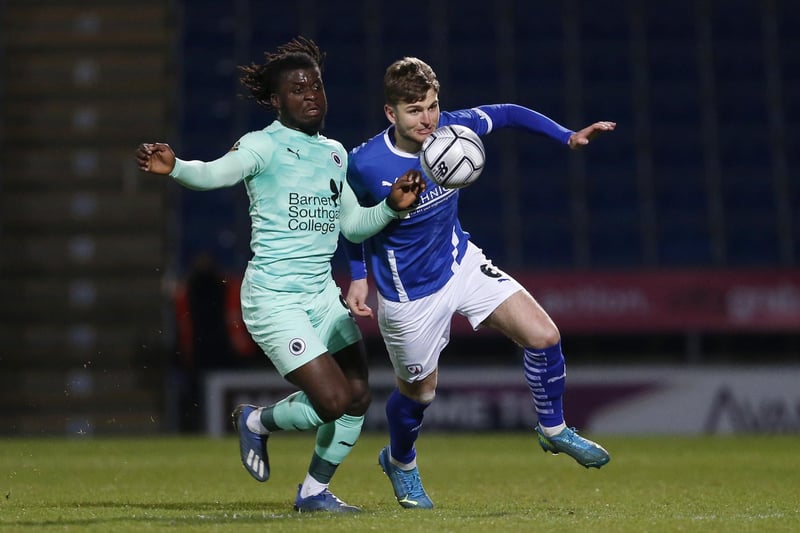 Hartlepool caused Chesterfield a lot of problems down his and Taylor's side in the first-half. Looked much more solid when he went to left-back after the break.