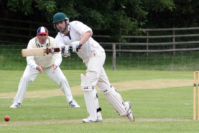 Ashford-in-the-Water opener Tom Smith shows superb timing to caress the ball through mid wicket in their match against Parkhead back in 2007