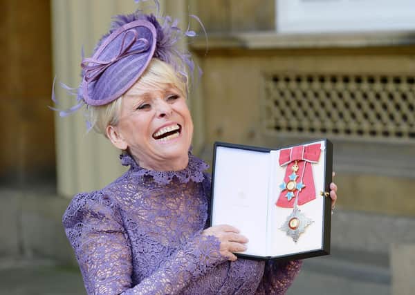 Barbara Windsor after she was made a Dame Commander of the order of the British Empire by Queen Elizabeth II during an Investiture ceremony at Buckingham Palace, London. The much-loved entertainer, best known for her roles in EastEnders and the Carry On films, has died aged 83.