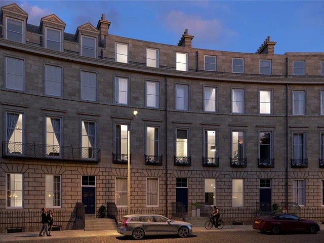 A gorgeous impression of the flat from outside shows off its romantic and scenic design (photo: Rettie).