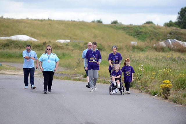 The Miles For Men team still stood up to be counted at Seaton Carew.
