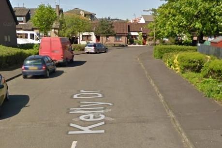 Kelly Drive, from opposite numbers 2 and 6, to McTaggart Avenue, Denny will be closed for carriageway resurfacing until November 25. Picture: Google.