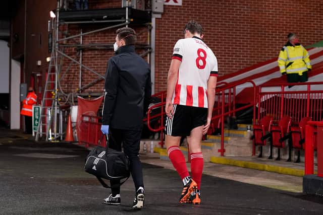 Sander Berge limped off earlier this season with a serious hamstring problem: Andrew Yates/Sportimage