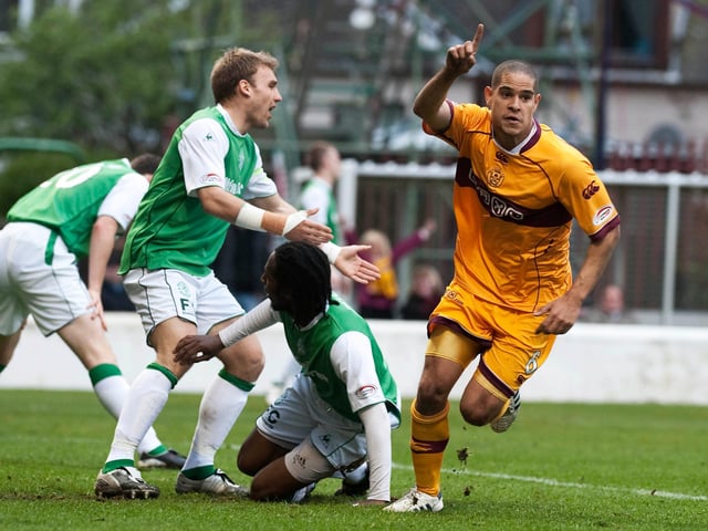 An eventful match for the powerful runner. Scored one for Motherwell and set one up for Hibs. Onto his seventh club in England since leaving Fir Park