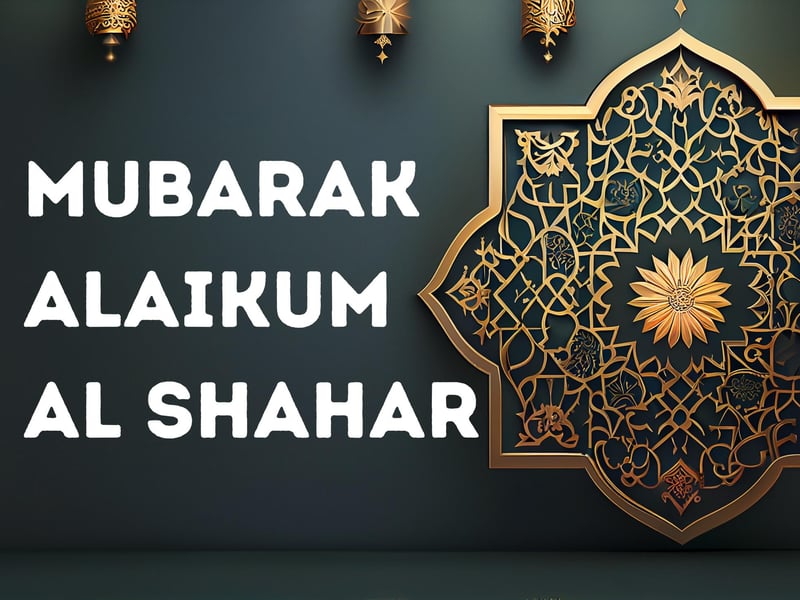 Mubarak Alaikum Al Shahar ("Moo-bar-ack A-lay-kum Al Sha-har") is a more general greeting for Ramadan as it means "may this month be a blessed one".