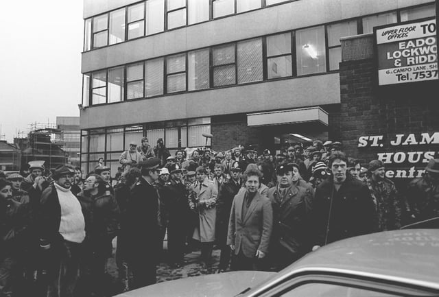 NUM delegates meeting at St James House in 1984