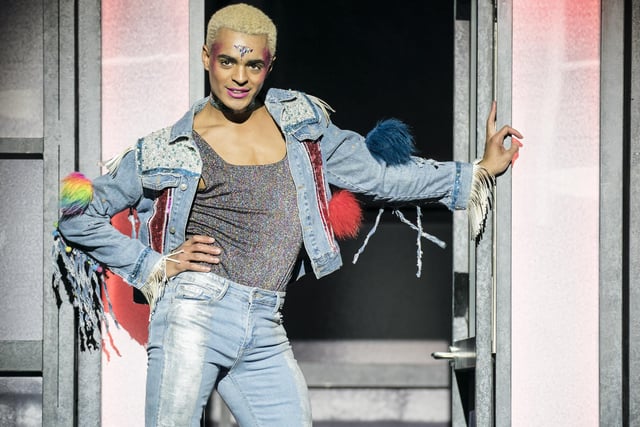 Layton Williams, the second actor to play the lead role in Everybody's Talking About Jamie, at the Apollo Theatre, London in January 2019. The show transferred from the Crucible Theatre, Sheffield to the West End