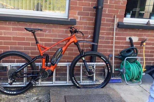The young victim has shared this photo of the stolen bike in the hope that it might help police catch the robbers