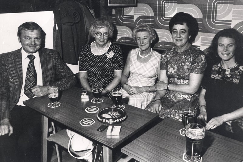 Guests at Hasland Working Mens Club in May 12th 1977