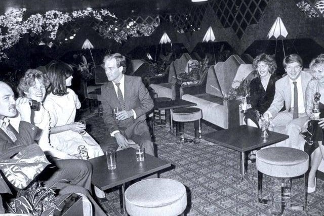 People enjoying a night out in Romeo and Juliet's in the 1980s - this high end club had a strict door policy and didn't admit anyone under the age of 20 to 'keep out the troublemakers'