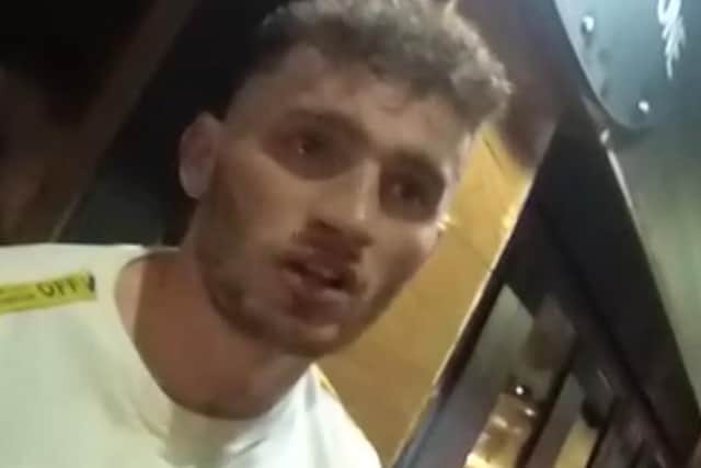 Police want to speak to this man in connection with an incident at bar on West Street, Sheffield