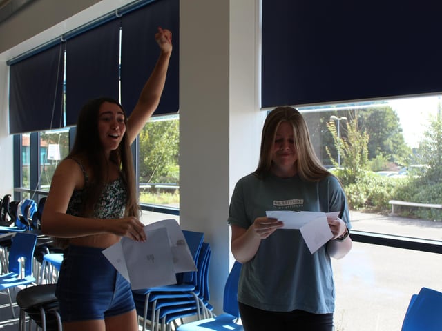 GCSE results day at Campsmount
