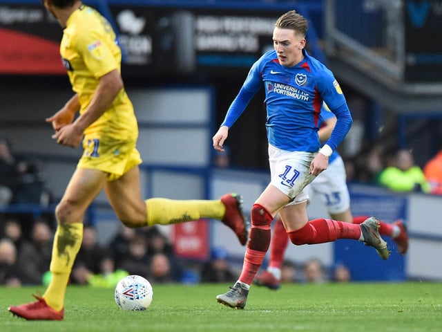 Pompey’s chief attacking threat this season with 11 league goals to his name. Very much over the dip in form he suffered that led to a short stint on the sidelines.