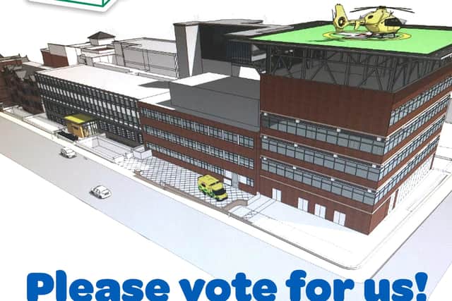 How the helipad at Sheffield Children's Hospital will look
