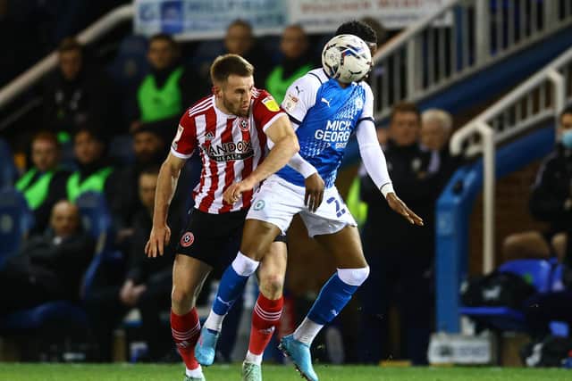 Rhys Norrington Davies in action for Sheffield United: David Klein / Sportimage