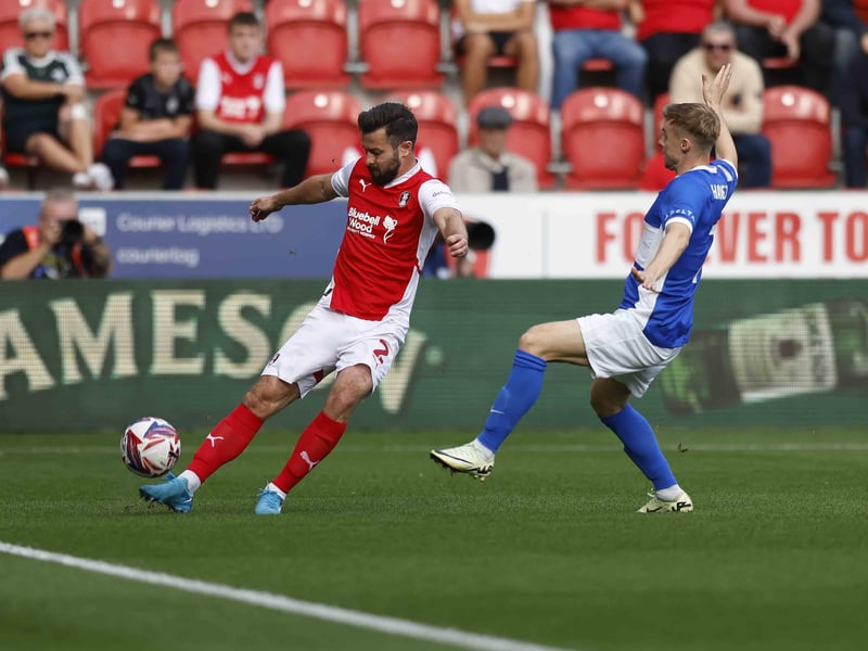 Been a regular at Rotherham in League One since moving north in the summer, but suffered the pain of scoring an own goal at Peterborough today.