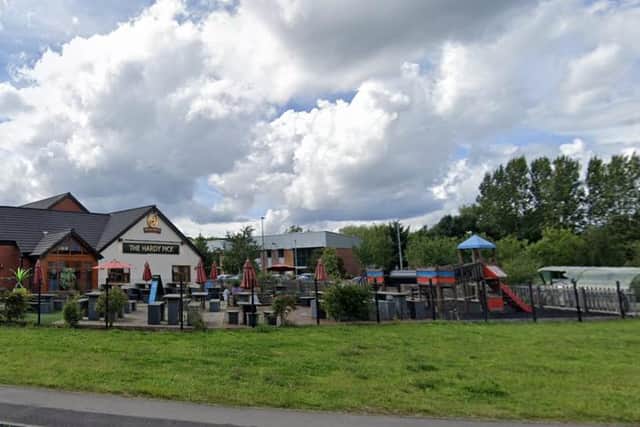 The Hardy Pick pub in Sheffield won't be reopening until May 17, despite having a large beer garden with a playground (pic: Google)