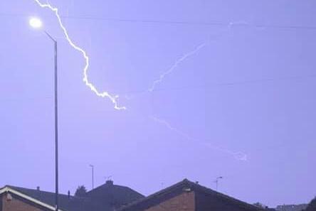 Wayne Brown captured this photo at 10.37pm in