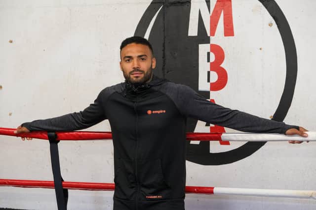 Sheffield welterweight contender Anthony Tomlinson at his Manor Boxing Academy base.