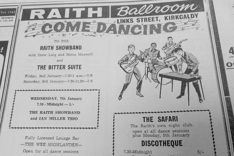 The Raith Ballroom is one of Kirkcaldy's most famous dance halls - home of the Raith Showband