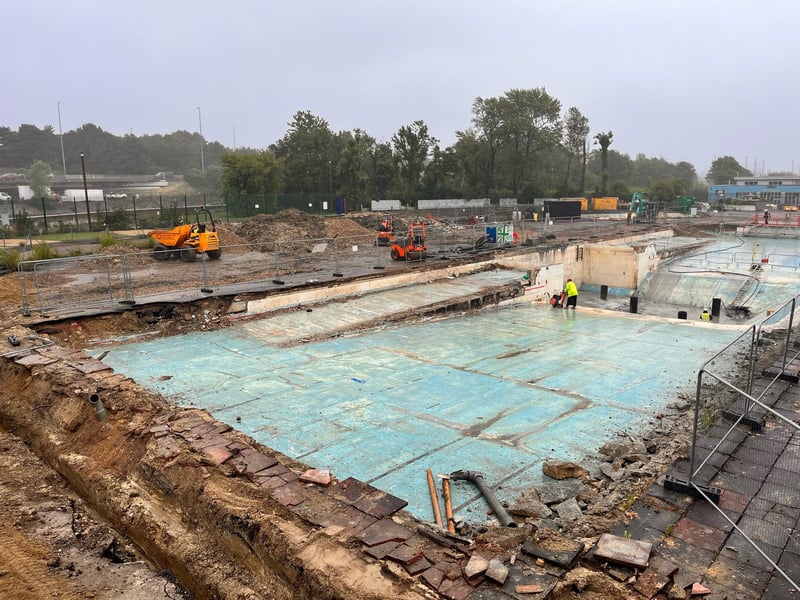 The Portsmouth City Council has issued an update on the Hilsea Lido which is undergoing a multi-million pound regeneration.