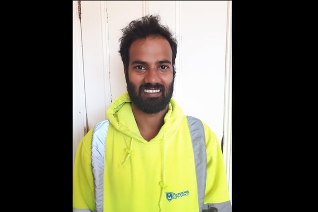 Deepak Thakur works in Portsmouth City Council's Green and Clean Team and was nominated by Naomi Hargreaves.