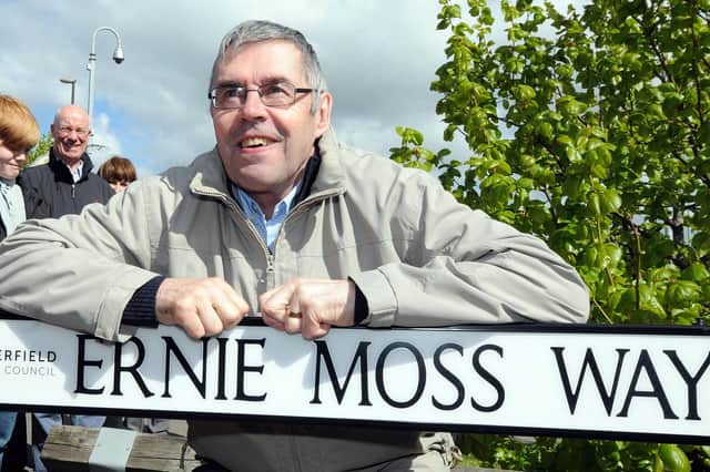 A road adjacent to Chesterfield's stadium was renamed the Ernie Moss Way in April 2017.