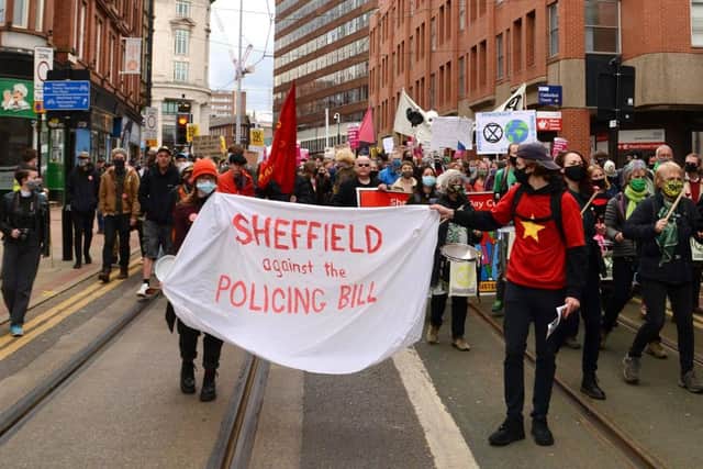 Demonstrations are to be staged in Sheffield's parks this weekend in protest at the Government’s Police, Crime, Sentencing and Courts bill