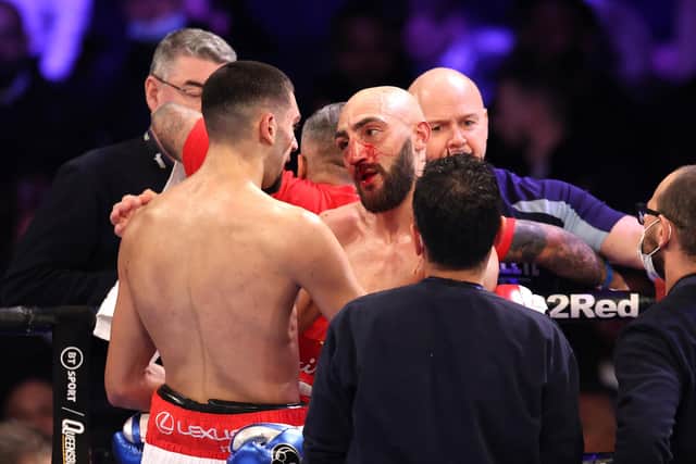 Bradley Skeete admitted he was lucky to have avoided ‘serious damage’ after he was struck by a succession of 'disgusting' illegal blows from Hamzah Sheeraz (photo by Alex Pantling/Getty Images).