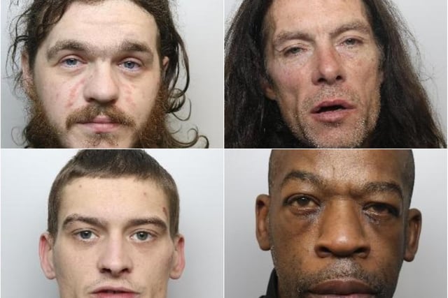 A rogue's gallery of people sentenced at Sheffield Crown Court in February.