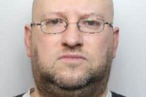 Pictured is Craig Hewitt, aged 42, of Walkley Road, Walkley, Sheffield, who has been found guilty of the false imprisonment of his stepson Matthew Langley from between November, 2019, to June 2, 2020, and he was also found guilty of causing or allowing a vulnerable adult, namely Matthew Langley, to suffer serious harm between the same dates.