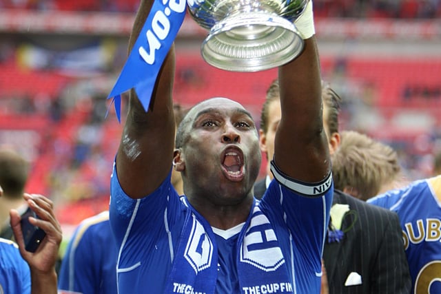 Campbell spent three years at Fratton Park after leaving Arsenal and captained Pompey to the FA Cup in 2008. Forged two formidable partnerships - firstly with Linvoy Primus, then Sylvain Distin.